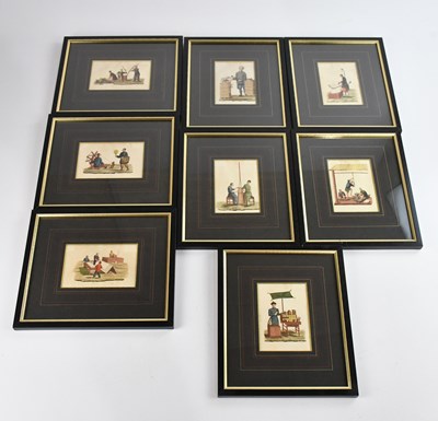 Lot 367 - A collection of eight Chinese engravings, each...