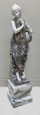 Lot 1324 - A large and impressive Italian marble figure...
