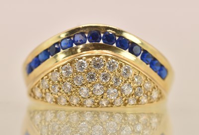 Lot 1222 - A 14ct yellow gold (585) contemporary style...