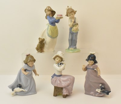 Lot 133 - NAO; five high gloss figures, all depicting...
