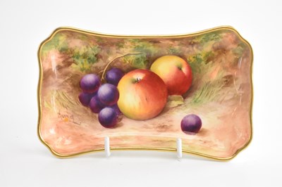 Lot 1460 - MOSELEY FOR ROYAL WORCESTER; a hand painted...