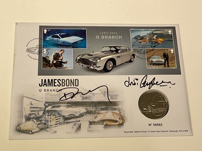 Lot 2291 - JAMES BOND; a first day cover with coin...