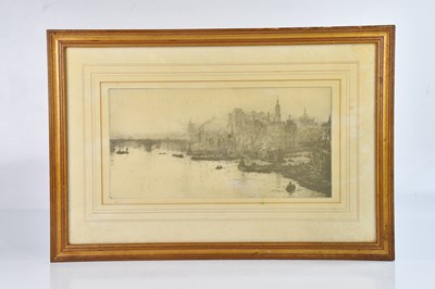 Lot 1615 - WILLIAM LIONEL WYLLIE RA (1851-1931); pencil...