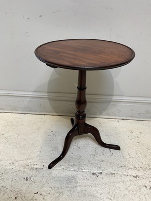 Lot 1167 - A George III mahogany tripod table, height...