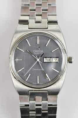Lot 1068 - OMEGA; a stainless steel quartz Seamaster...