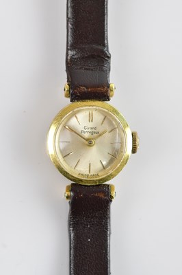 Lot 1070 - GIRARD PERREGAUX; a lady's 18ct gold cased...