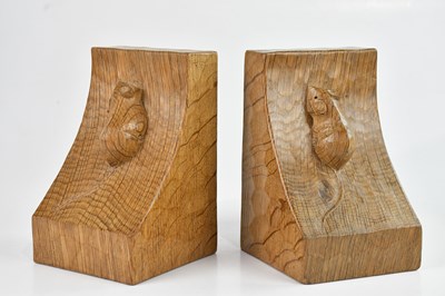 Lot 20 - WORKSHOP OF ROBERT 'MOUSEMAN' THOMPSON; a pair...