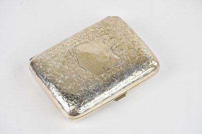 Lot 322 - A late Victorian hallmarked silver cigarette...