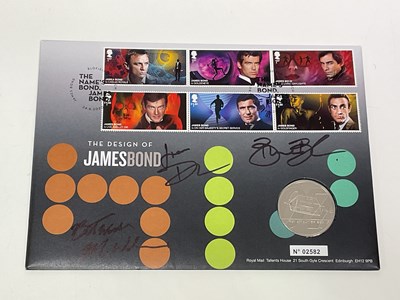 Lot 2295 - JAMES BOND; a first day cover with coin...