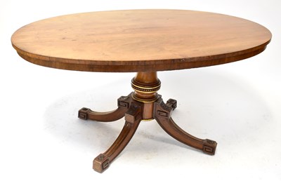 Lot 10 - HOLLAND & SONS; a 19th century rosewood oval...