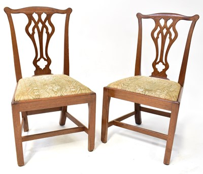 Lot 25 - JK EVANS & SONS; six Georgian-style mahogany...