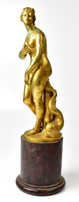 Lot 228 - AFTER THE ANTIQUE; a gilt bronze figure of the...