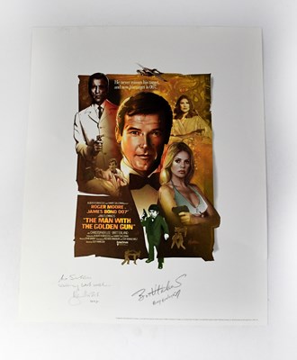 Lot 599 - JAMES BOND 007; reproduced poster, 'The Man...