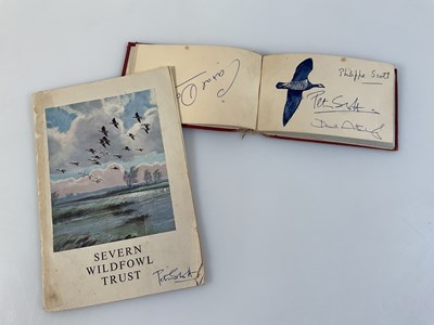 Lot 271 - SIR PETER SCOTT (1909-1989); an autograph book...