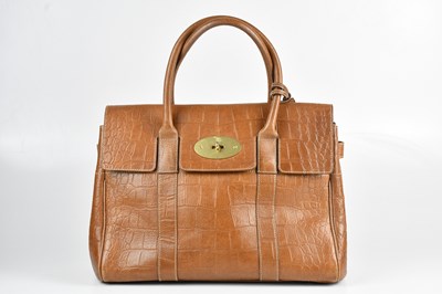 Lot 1412 - MULBERRY; an oak brown rich tan crocodile...