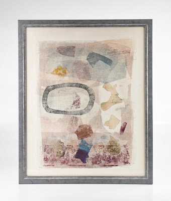 Lot 1758 - HARRY OUSEY; watercolour, abstact study,...