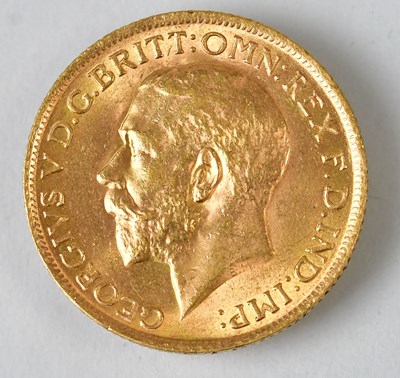 Lot 624 - A George V full sovereign, 1915.