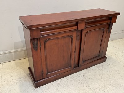Lot 1191 - A Victorian mahogany bookcase base, height...