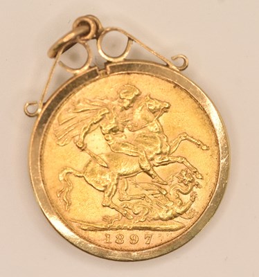 Lot 1339 - A Victoria full sovereign, 1897, Melbourne...