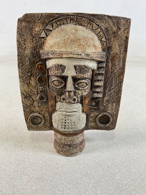 Lot 121 - AVRIL BENNETT FOR TROIKA POTTERY; an Aztec...