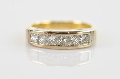 Lot 481 - An 18ct yellow and white gold diamond set...