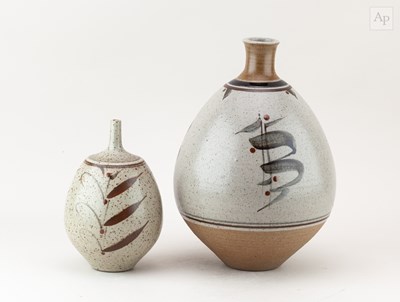 Lot 182 - DEREK CLARKSON (1928-2013); an ovoid stoneware...