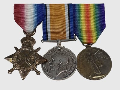 Lot 15 - A mounted WWI Medal group, comprising the 1914-...