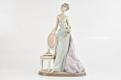 Lot 187 - LLADRO; a figure, 'A Lady Of Taste', height 38cm.