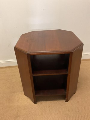 Lot 688 - An Art Deco walnut octaganol...