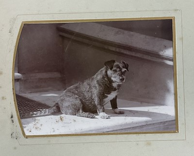 Lot 277 - Two Victorian photograph albums comprising...