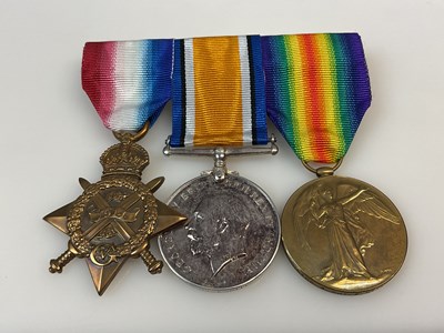 Lot 35 - A mounted WWI Medal group, comprising the 1914...