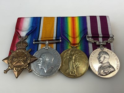 Lot 52 - A court mounted WWI Medal group, comprising...