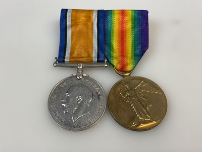 Lot 12 - A pair of WWI Medals, comprising the 1914-1918...