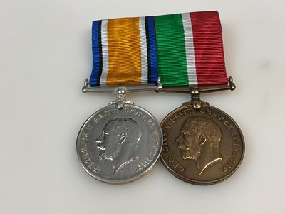 Lot 8 - A pair of WWI Medals, comprising the 1914-1918...