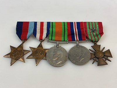 Lot 47 - A mounted WWII Medal group, comprising the...