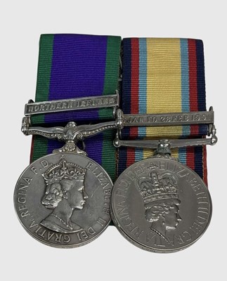 Lot 53 - A court mounted GSM Northern Ireland and 1991...