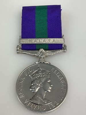 Lot 25 - A General Service Medal with Malaya clasp,...