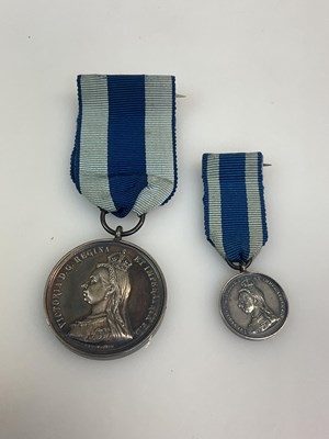 Lot 56 - An 1897 Queen Victoria Jubilee Medal, with a...