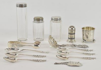Lot 1034 - A late Victorian hallmarked silver sifting...