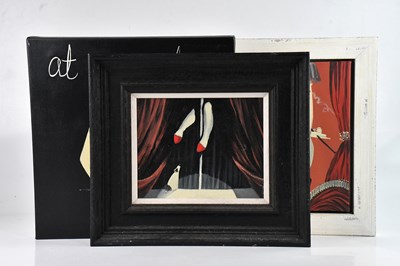 Lot 1694 - ANGELA SMYTH; gouache on canvas, 'At Ease Boys'...