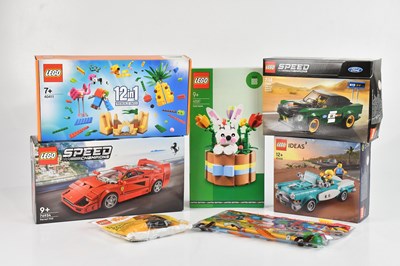 Lot 657 - LEGO; five boxed model sets including 76934...