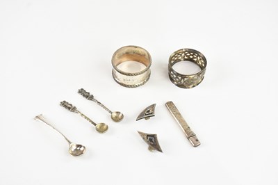 Lot 211 - A small group of hallmarked silver comprising...