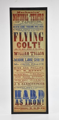 Lot 1378 - A Mechanics National Theatre of Varieties...