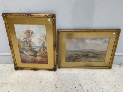 Lot 1742 - ARTHUR H ENOCH; watercolour, coastal scene,...