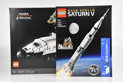 Lot 601 - LEGO; two boxed model kits comprising 10283...