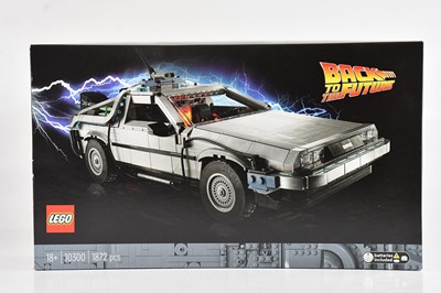 Lot 620 - LEGO; a boxed model kit, 10300 Back to the...