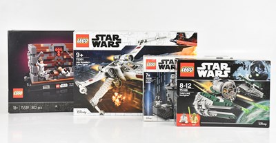 Lot 615 - LEGO; four boxed Star Wars model sets...