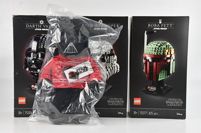 Lot 643 - LEGO; three boxed model kits, including 75277...