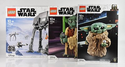 Lot 603 - LEGO; three boxed Star Wars model kits...