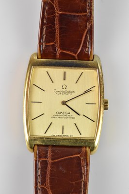 Lot 1017 - OMEGA; a gentleman's automatic Constellation...